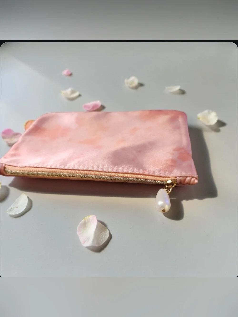 Ipsy Satin Cosmetic Pouch w/ 2 Mystery Items
